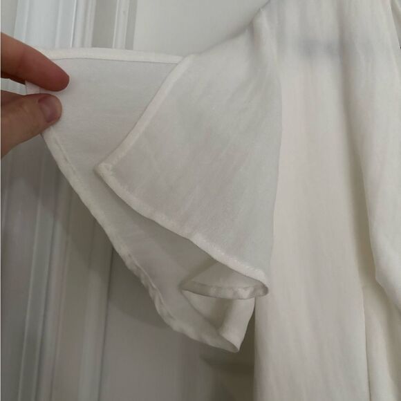Lulus White Tie-Front Dress - Picture 3 of 4